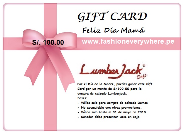 Gift card_Lumberjack_zapatos_Día de la Madre_www.fashioneverywhere.pe_1